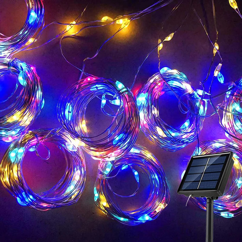 Luumica Solarna Kurtyna Świetlna LED
