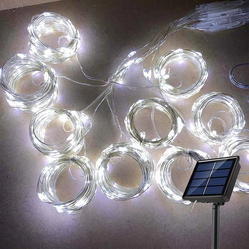 Luumica Solarna Kurtyna Świetlna LED