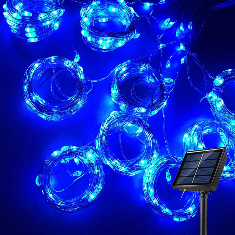 Luumica Solarna Kurtyna Świetlna LED