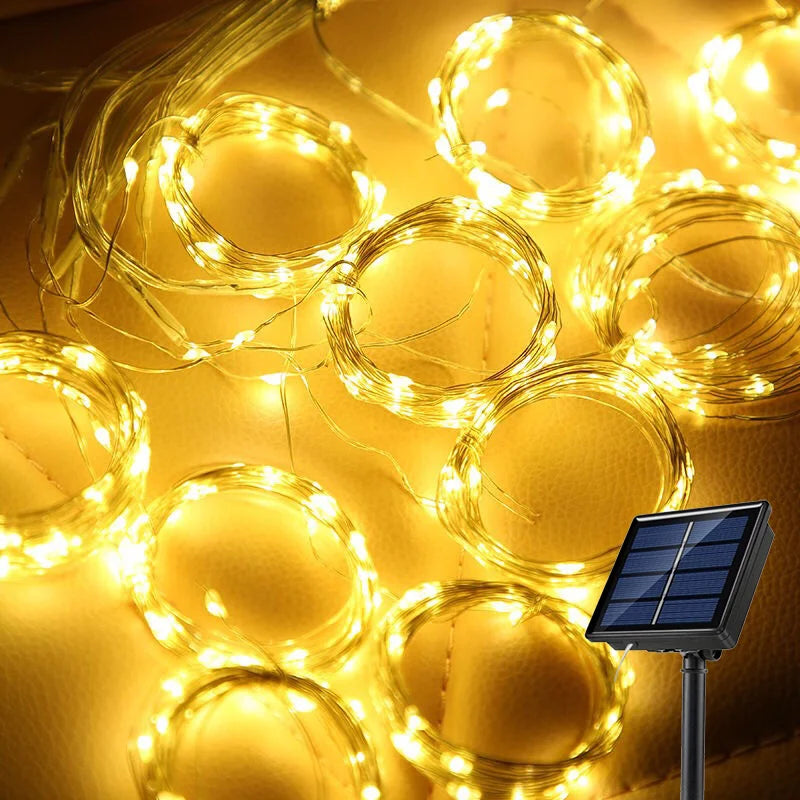 Luumica Solarna Kurtyna Świetlna LED